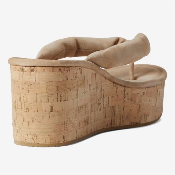 NEW Veronica Beard Geno Cork Platform Wedge Sandals Size 9.5 - Picture 4 of 10